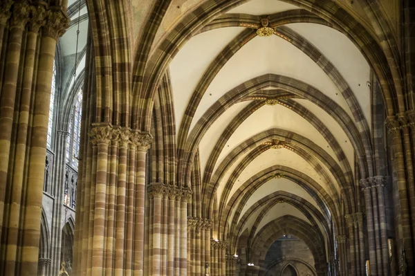 Strasbourg - The gothic cathedral, interior — Stock Photo, Image