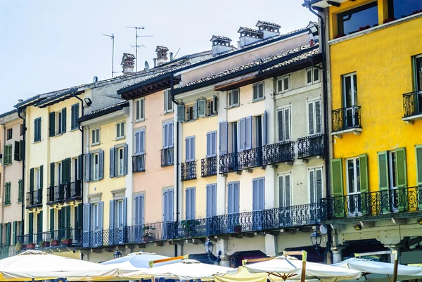 Crema (Italy), old houses — Stock Photo, Image