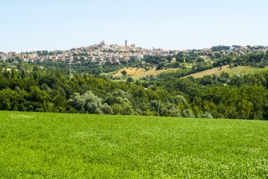 bir Macerata panoramik görünüm