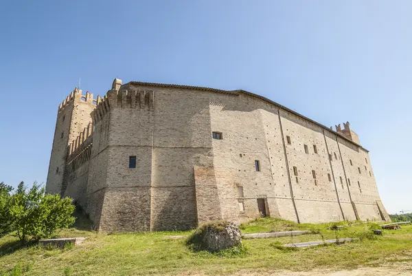 Замок Rancia, поблизу Толентіно — стокове фото