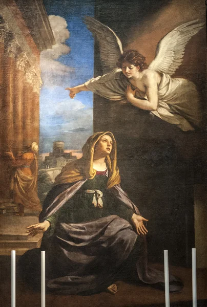 Anunciação - Pintura na igreja San Nicola de Tolentino Imagens De Bancos De Imagens Sem Royalties