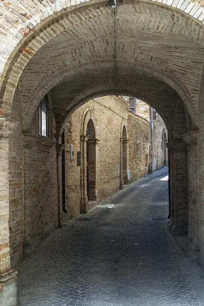 Monterubbiano - Old street — Stock Photo, Image