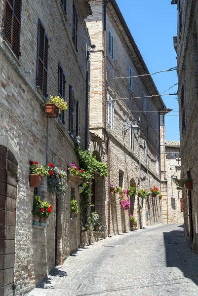 Monterubbiano - Old street — Stockfoto