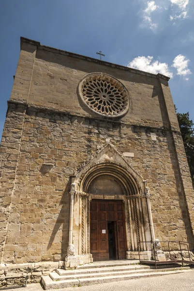 Amatrice - středověký kostel — Stock fotografie