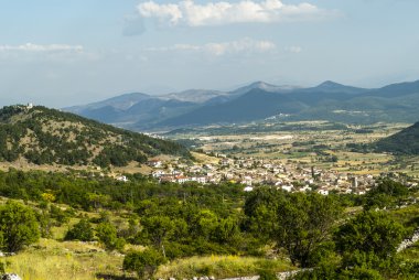 barisciano'nın panoramik manzarasını
