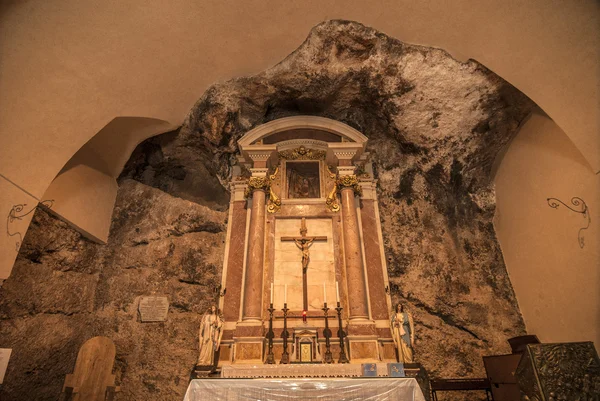 Ancient church carved in the rock — Stock Photo, Image