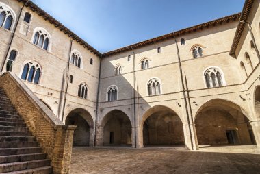 Foligno - Court of historic palace clipart