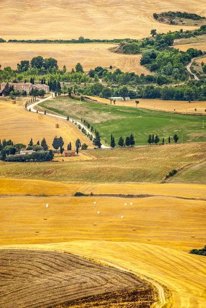 Landscape in Val d'Orcia (Tuscany) — Stock Photo, Image