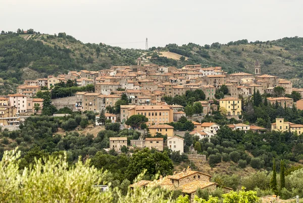 Panoramic view of Seggiano, in Tuscany — Stock Photo, Image