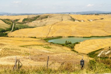 Girit senesi, val d'orcia karakteristik manzara