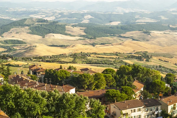 Vista panorámica desde Volterra (Toscana ) — Foto de Stock