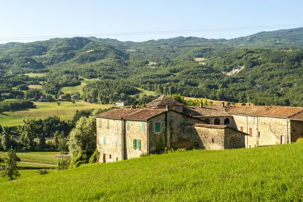Farma poblíž Parma (Itálie) — Stock fotografie