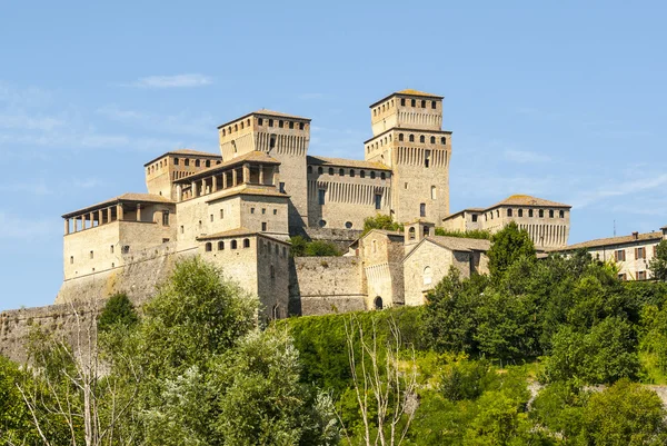 Hrad Torrechiara (Parma) — Stock fotografie