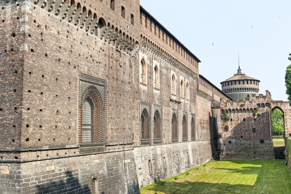 Milán (Italia) - Castello Sforzesco — Foto de Stock