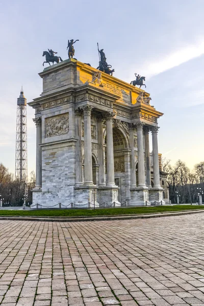 Milan: Arco della Pace — Stockfoto