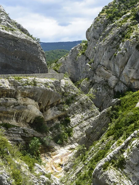 Ένδειξη de taulanne, φαράγγι στη Γαλλία — Φωτογραφία Αρχείου