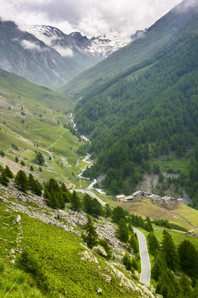 Colle dell'agnello, Val Varaita — Foto Stock