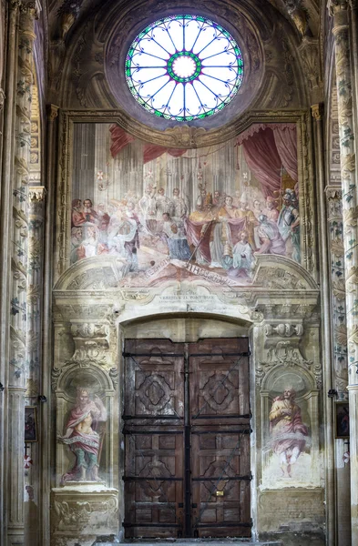 Kathedrale von Asti, Innenraum — Stockfoto
