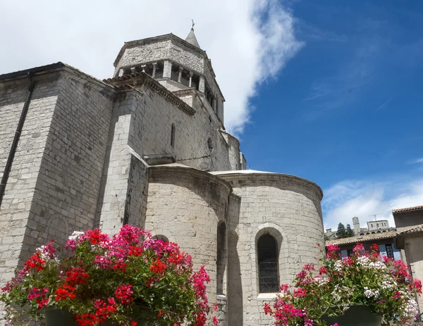 Sisteron, a Citadelle és a katedrális — Stock Fotó