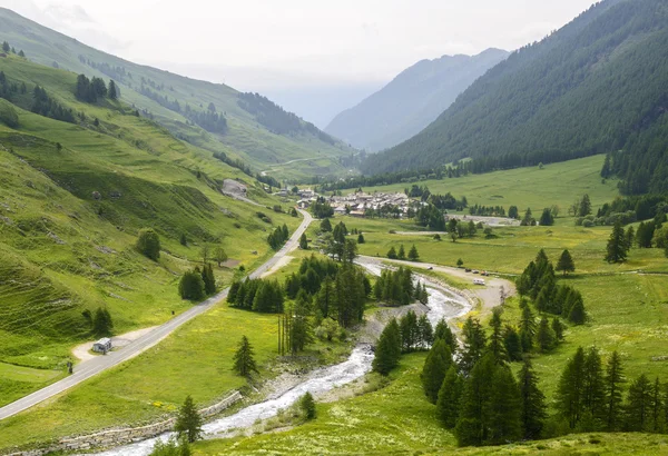 科尔 dell'agnello，val varaita — 图库照片