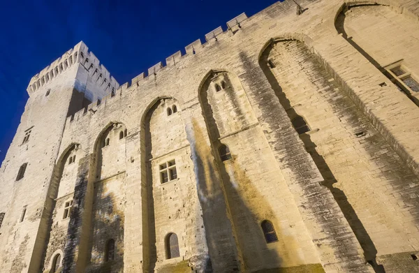 Avignon, palais des papes v noci — Stock fotografie