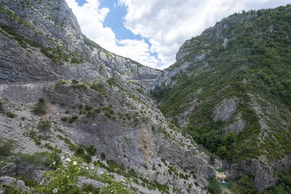 Ένδειξη de taulanne, φαράγγι στη Γαλλία — Φωτογραφία Αρχείου