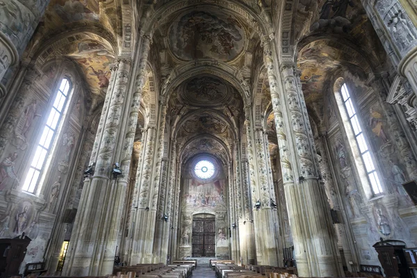 Katedral i Asti, interiør - Stock-foto