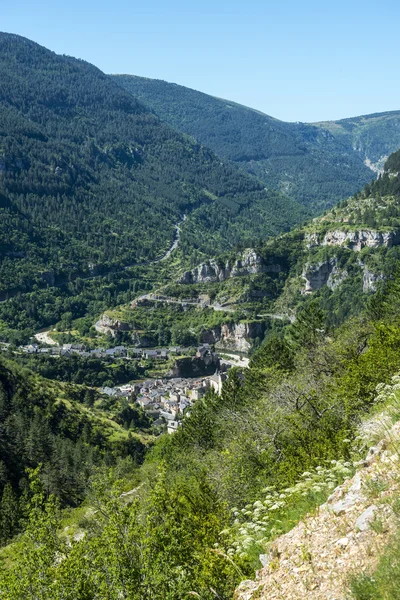 Sainte-Enimie, Gorges du Tarn — Stock fotografie