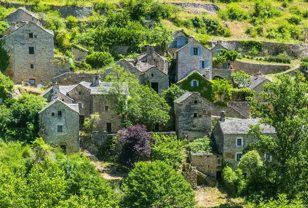 Gargantas del Tarn, pueblo — Foto de Stock