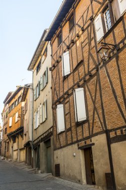 Albi, tipik eski sokak