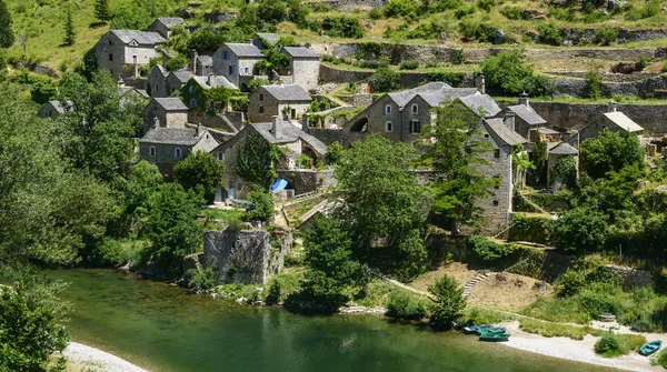 Gorges du tarn, köy — Stok fotoğraf