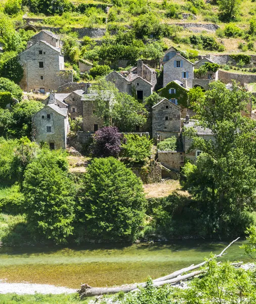 Gorges du tarn, dorp — Stockfoto
