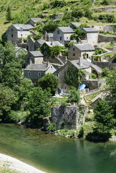 Gorges du tarn, köy — Stok fotoğraf