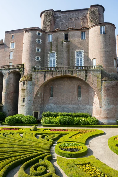 Albi, palais de la berbie, trädgård — Stockfoto