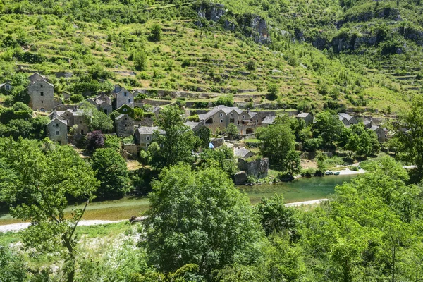 Gorges du tarn, Dorf — Stockfoto