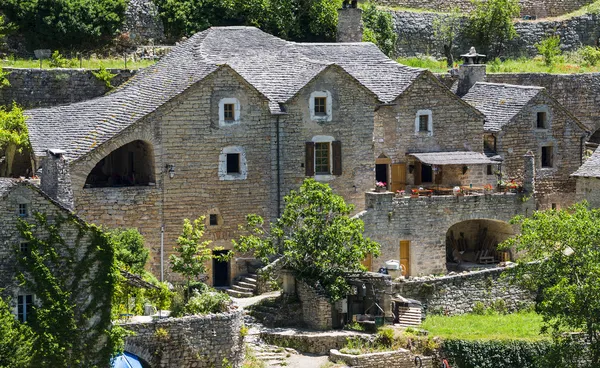 Gorges du tarn, köy — Stok fotoğraf