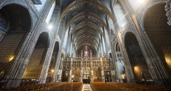 Albi (Francja), Wnętrze katedry — Zdjęcie stockowe