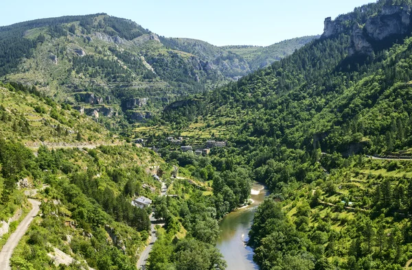 Sainte-Enimie, Gorges du Tarn — Stock fotografie