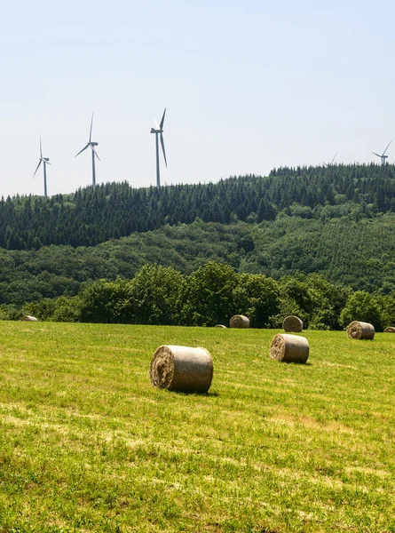 Ветряные турбины Франции — стоковое фото