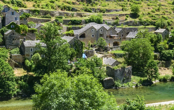 Gorges du tarn, dorp — Stockfoto