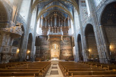 Albi (France), cathedral interior clipart