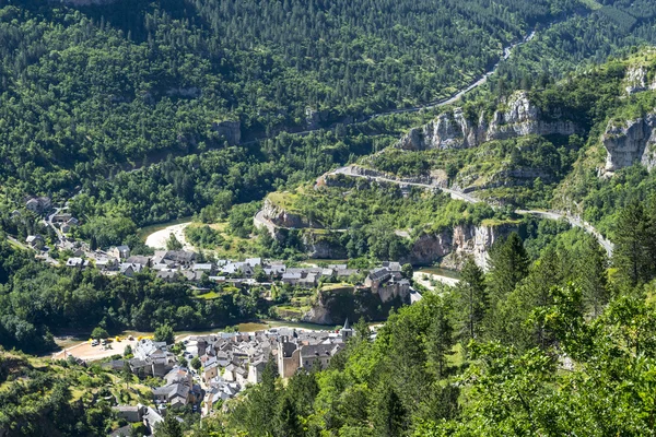 Sainte-Enimie, Gorges du Tarn — Stock fotografie