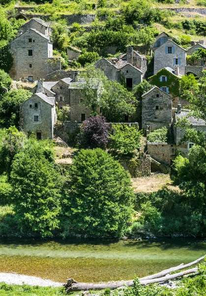 Gorges du Tarn, aldeia — Fotografia de Stock