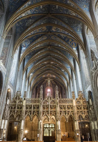 Albi (Francja), Wnętrze katedry — Zdjęcie stockowe
