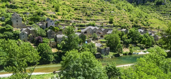 Gorges du tarn, Dorf — Stockfoto