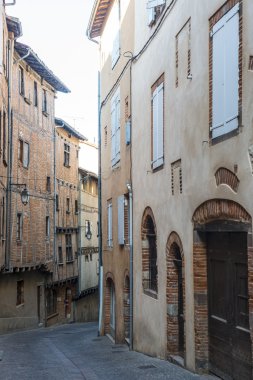 Albi, tipik eski sokak