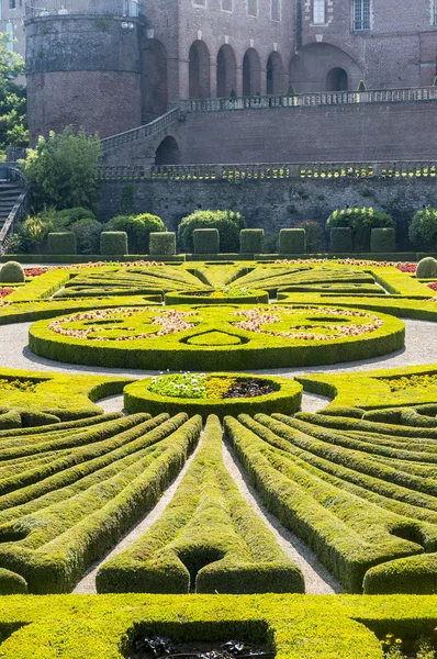 Albi, Palácio de la Berbie, jardim — Fotografia de Stock