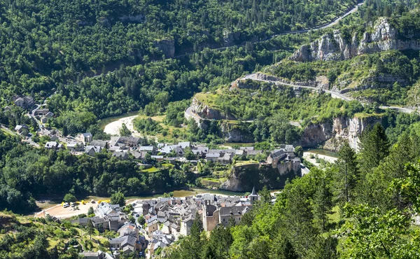 Sainte-Enimie, Gorges du Tarn — Stok fotoğraf