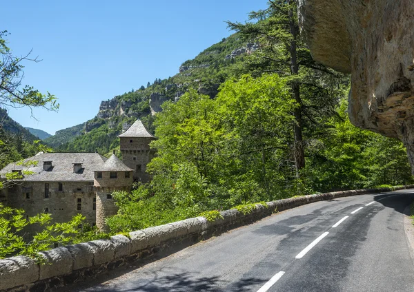 Gorges du tarn, kasteel — Stockfoto