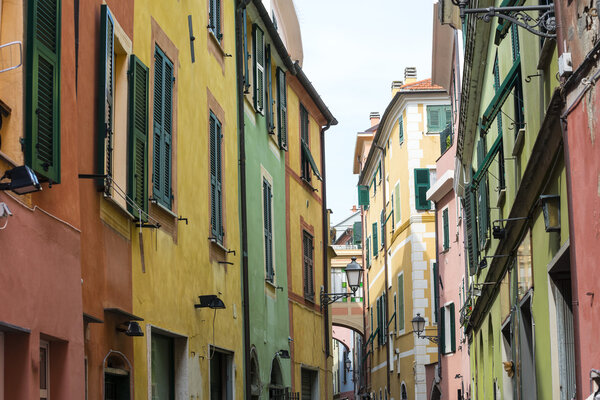 Celle Ligure (Savona, Liguria, Italy), old typical street